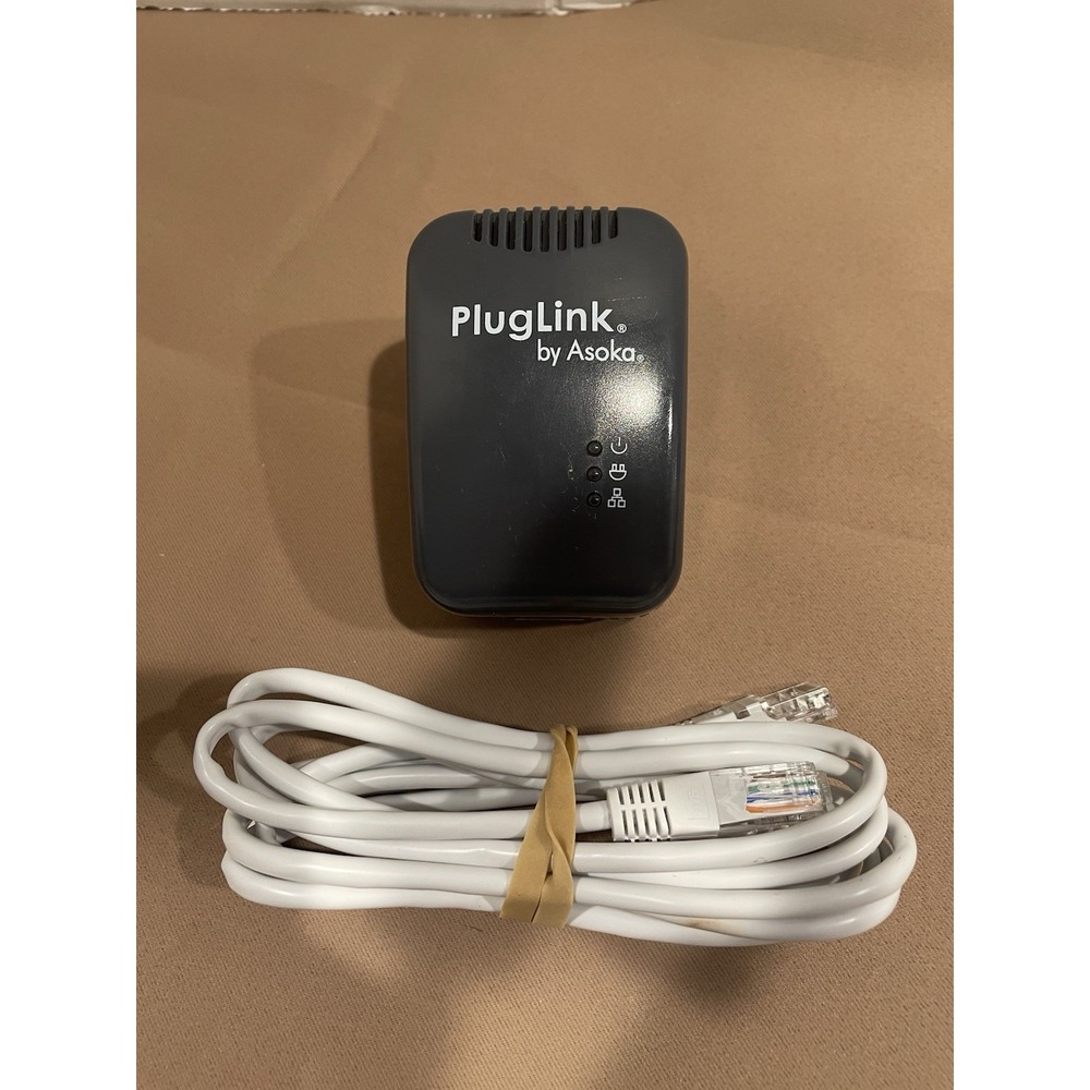 Asoka PlugLink PL9650-ETH Powerline Ethernet Adapter w/ 6ft Cat6 Cable